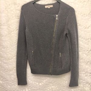 LOFT | Asymmetrical Zip Sweater